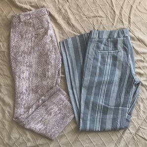 LIKE NEW 2 Pairs Banana republic pants